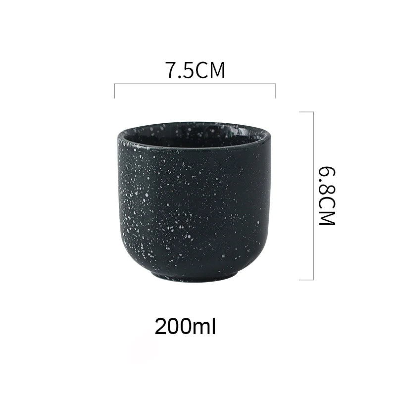 yuntasty Japanese Style Teacup Water Cup Stoneware Ceramic Hand-painted Kungfu Teacup Drinkware