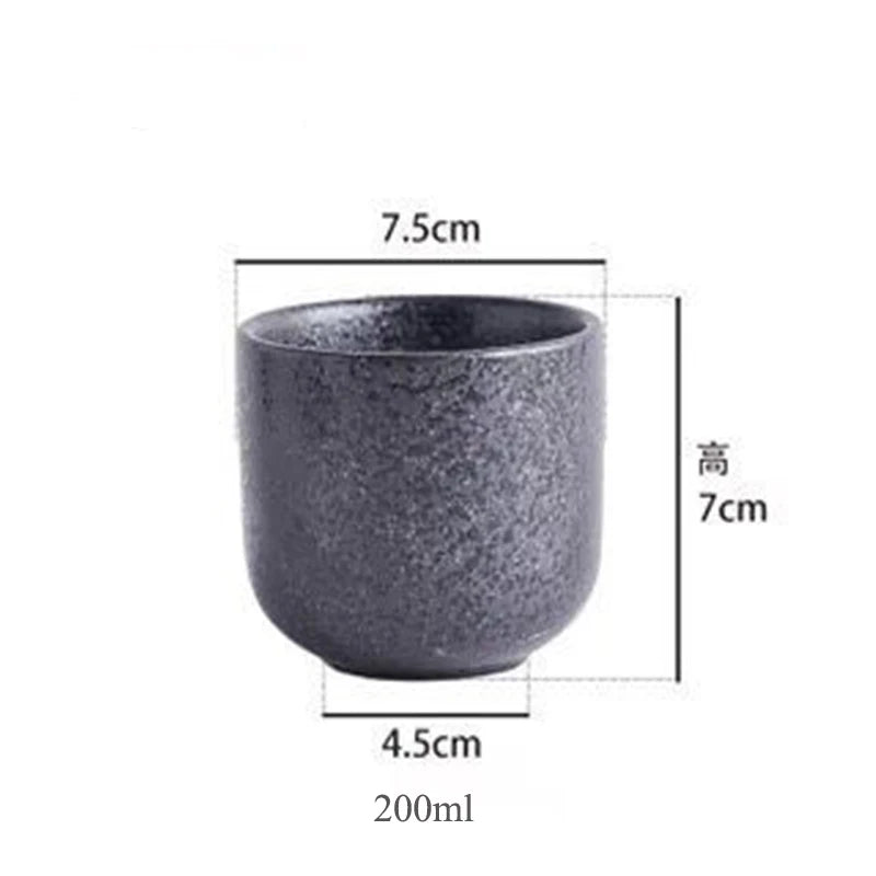 yuntasty Japanese Style Teacup Water Cup Stoneware Ceramic Hand-painted Kungfu Teacup Drinkware