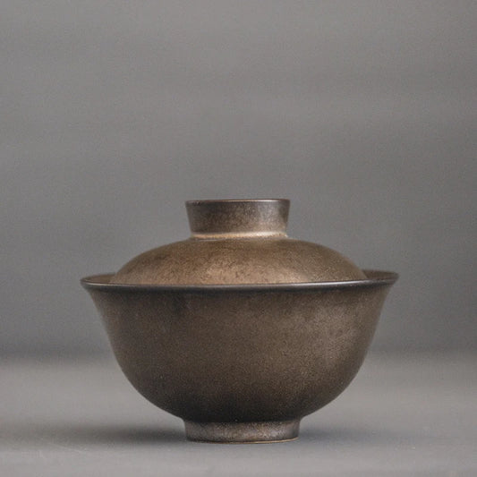 yuntasty ceramic gaiwan bronze tea tureen chinese tea sets drinkware 150ml