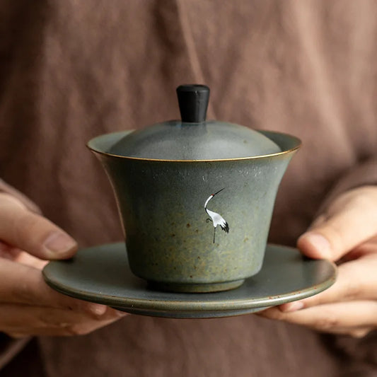 yuntasty ceramic gaiwan tureen chinese tea sets drinkware 130ml