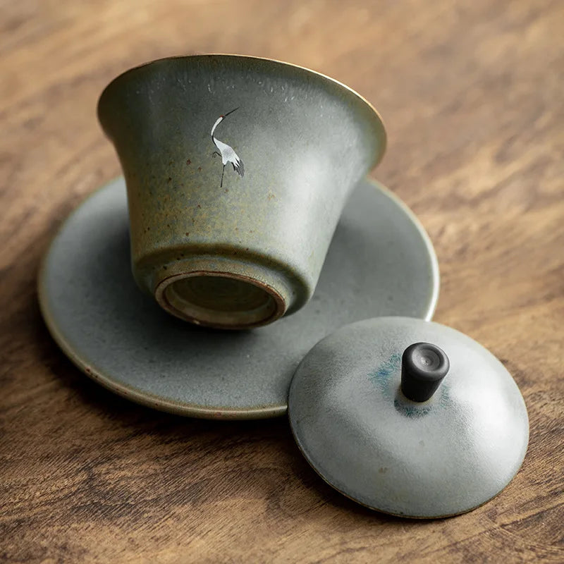yuntasty ceramic gaiwan tureen chinese tea sets drinkware 130ml