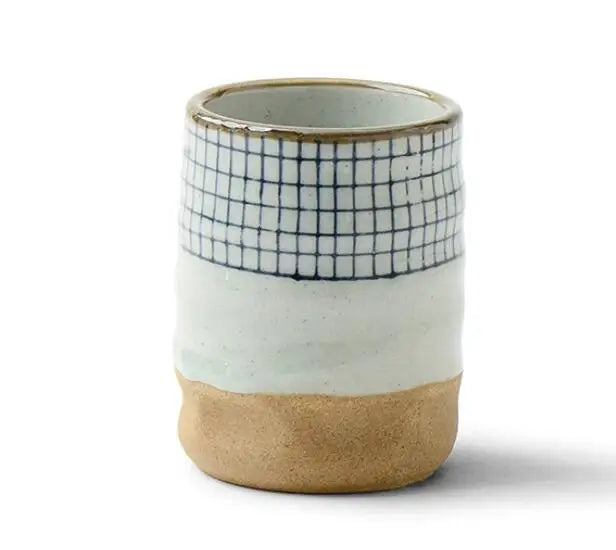 yuntasty ceramic soup cup tea cup handpainted lattice pattern teacup originality Coffee cup wine cups