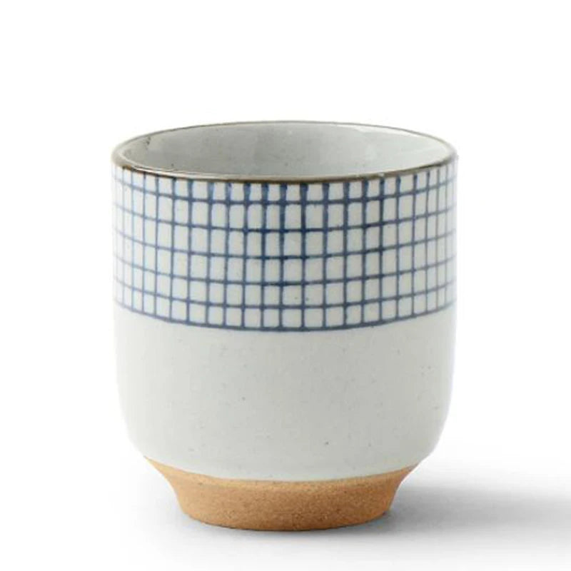 yuntasty ceramic soup cup tea cup handpainted lattice pattern teacup originality Coffee cup wine cups