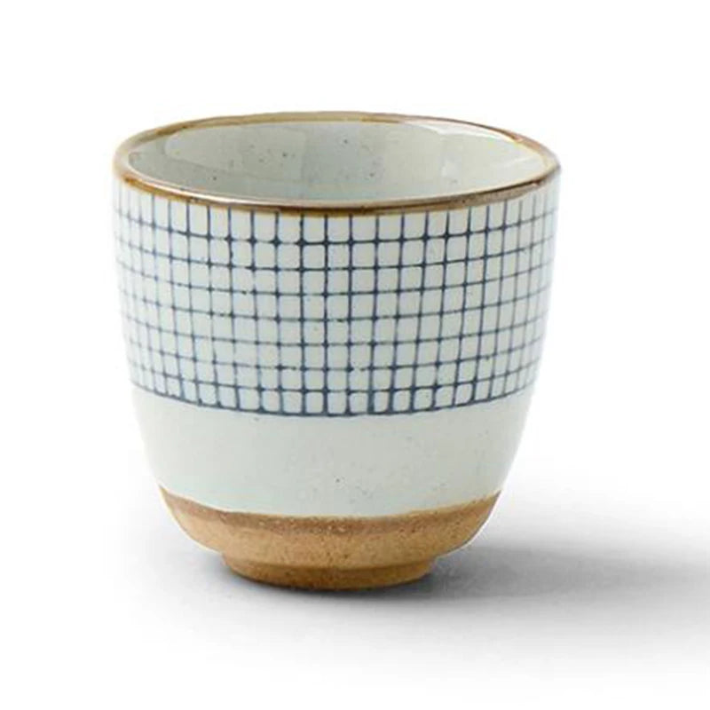 yuntasty ceramic soup cup tea cup handpainted lattice pattern teacup originality Coffee cup wine cups