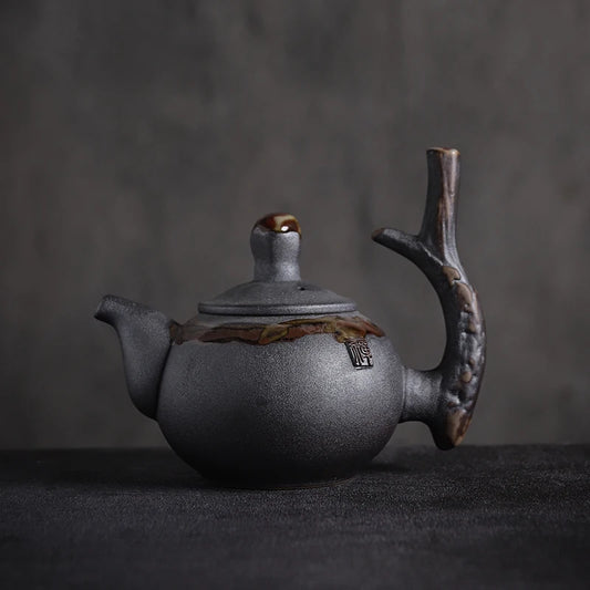 yuntasty japanese ceramic teapots tea kettle stump traditional chinese tea pot drinkware 240ml