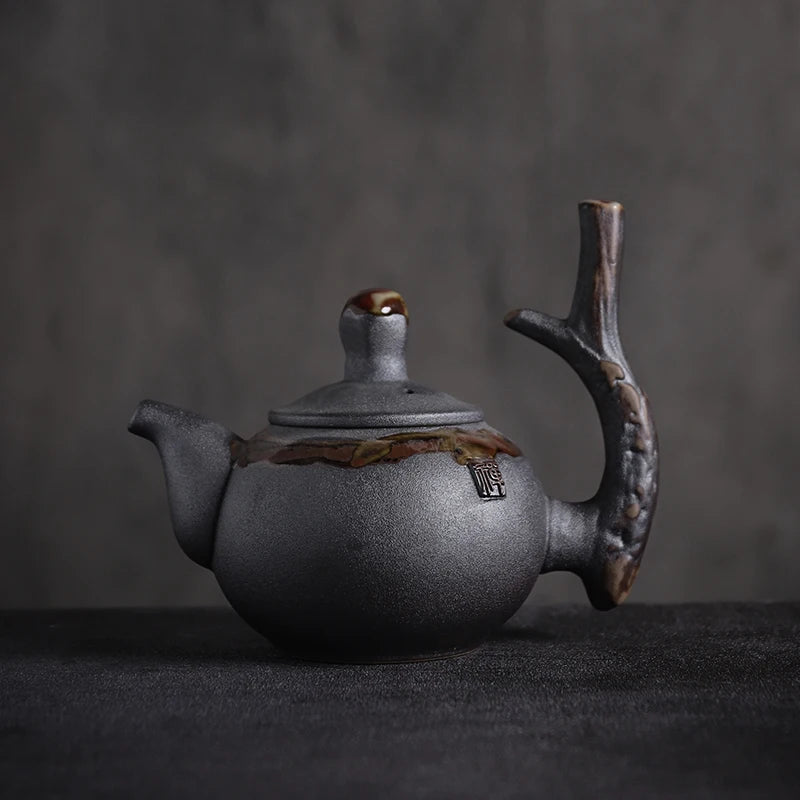 yuntasty japanese ceramic teapots tea kettle stump traditional chinese tea pot drinkware 240ml