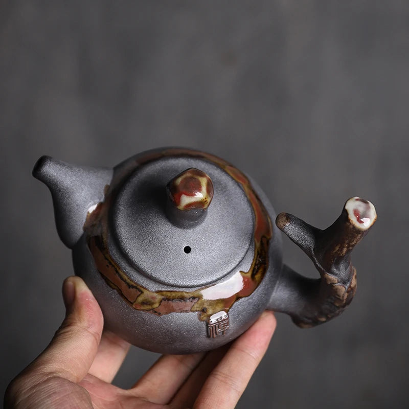 yuntasty japanese ceramic teapots tea kettle stump traditional chinese tea pot drinkware 240ml