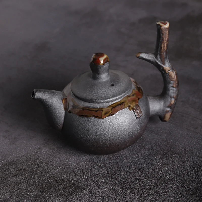 yuntasty japanese ceramic teapots tea kettle stump traditional chinese tea pot drinkware 240ml