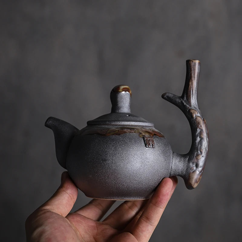yuntasty japanese ceramic teapots tea kettle stump traditional chinese tea pot drinkware 240ml