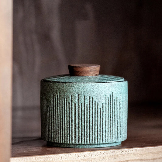 yuntasty small size ceramic tea canisters green tea jars storage tea or food