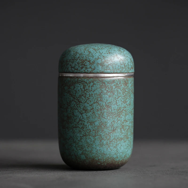yuntasty small size ceramic tea cans loose tea canister for tea