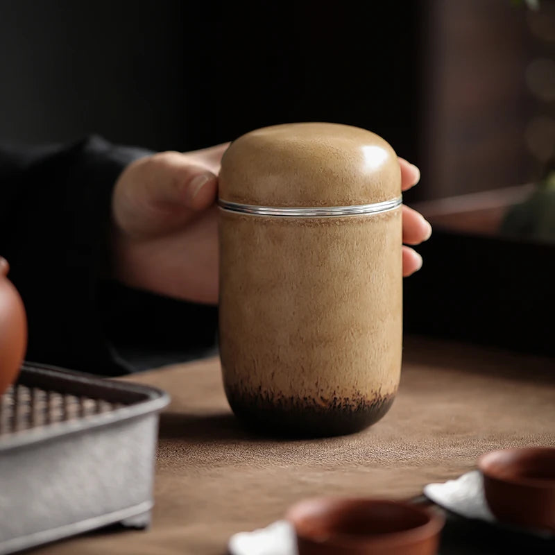 yuntasty small size ceramic tea cans loose tea canister for tea
