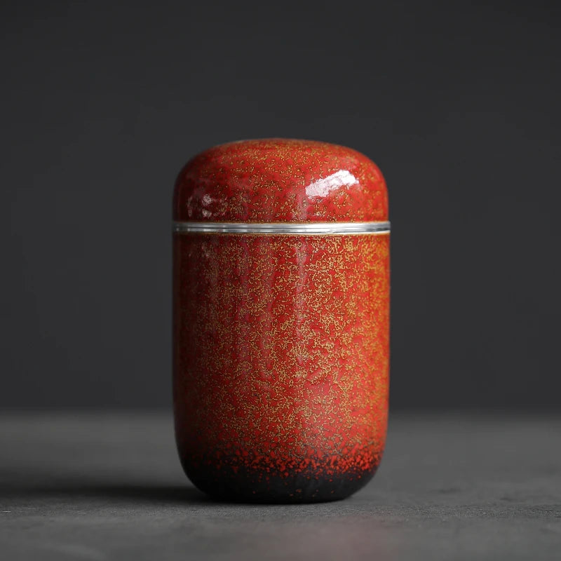 yuntasty small size ceramic tea cans loose tea canister for tea