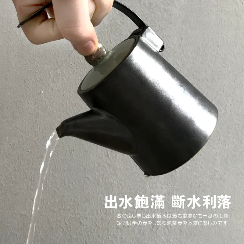yuntasty black crockery ceramic teapot kettle japanese tea pot ceramic tea sets