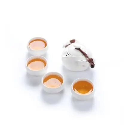 yuntasty ceramic teapot kettle gaiwan tea cup for puer chinese tea pot portable tea set with travel bag