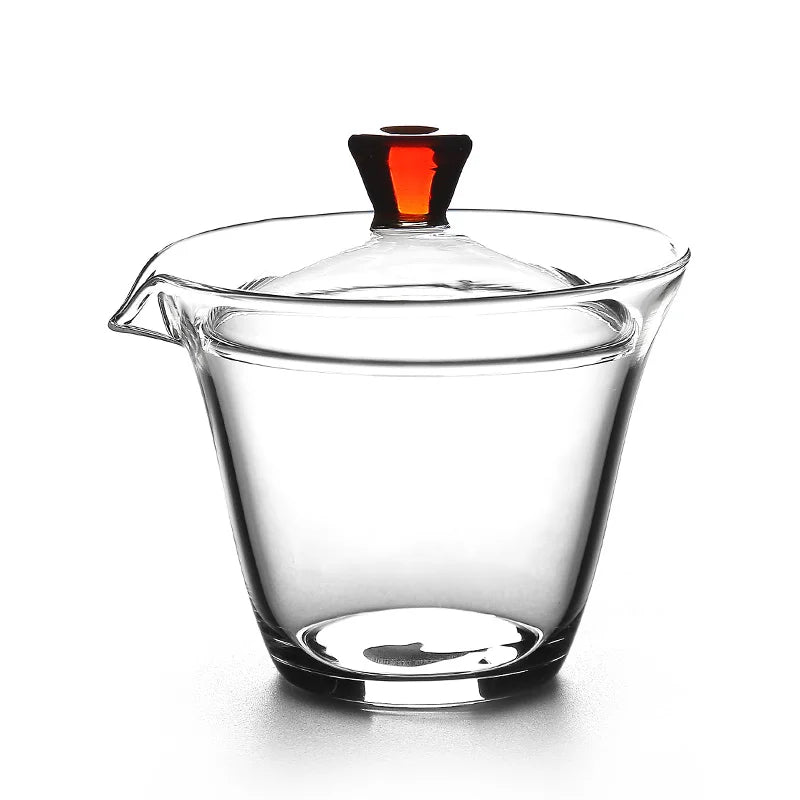 yuntasty heat-resistant glass gaiwan teapot for puer gaiwan tea cup of tea