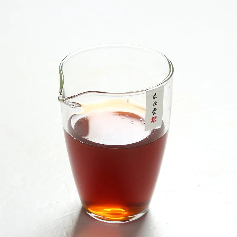 yuntasty heat-resistant glass tea infusers tea pitcher chahai glass tea accessories
