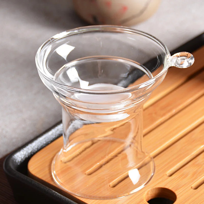 yuntasty heat-resistant glass tea strainers infuser glass tea accessories
