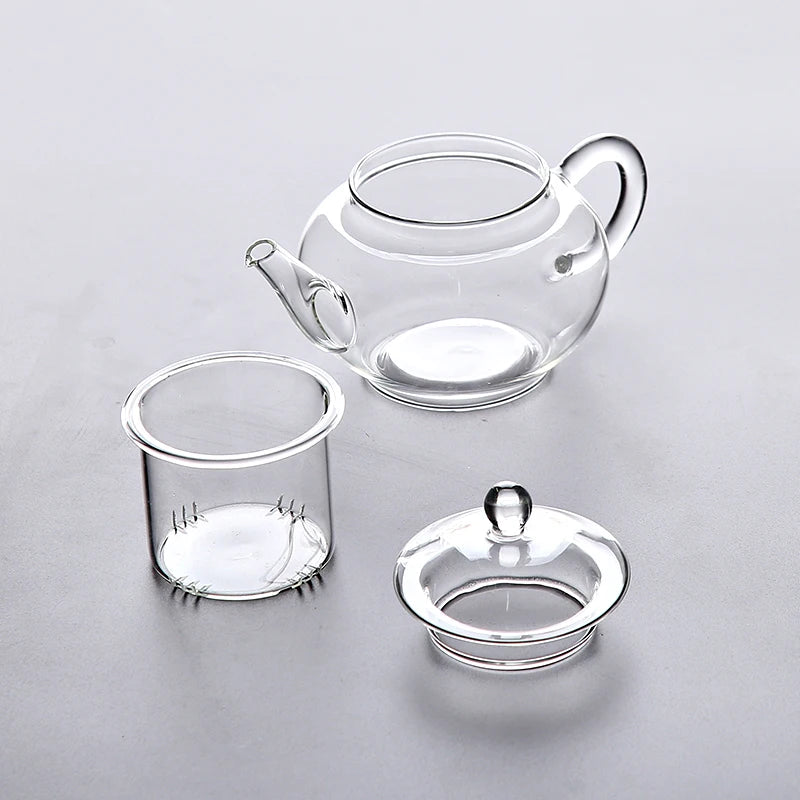 yuntasty heat-resistant glass teapot kettle for green tea pot glass tea set