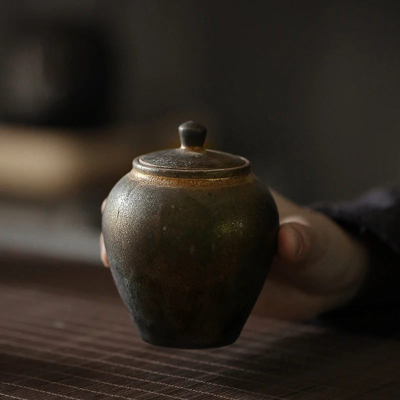 yuntasty japanese ceramic tea caddies vintage porcelain tea canister for tea