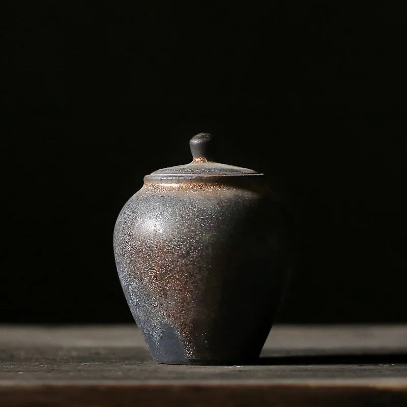 yuntasty japanese ceramic tea caddies vintage porcelain tea canister for tea