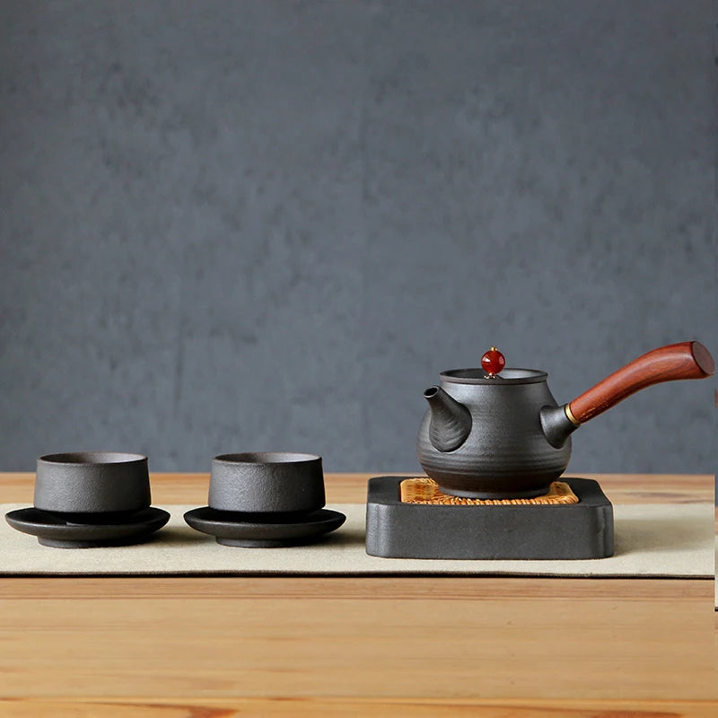 yuntasty japanese handmade ceramic teapot kettle tea cup porcelain japanese tea set drinkware