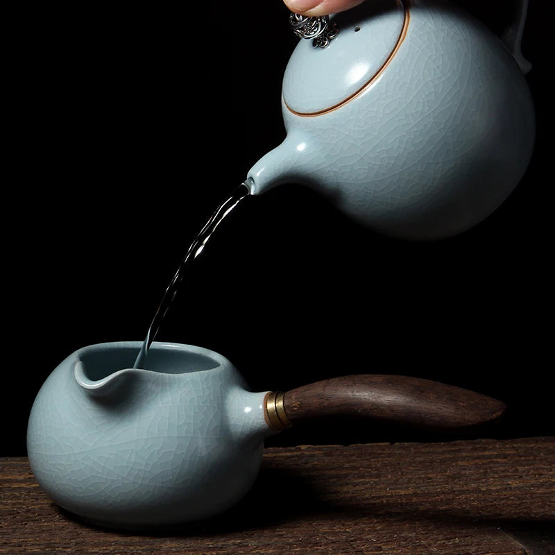 yuntasty ru kiln ceramic tea infusers tea pitcher chinese kung fu tea accessories