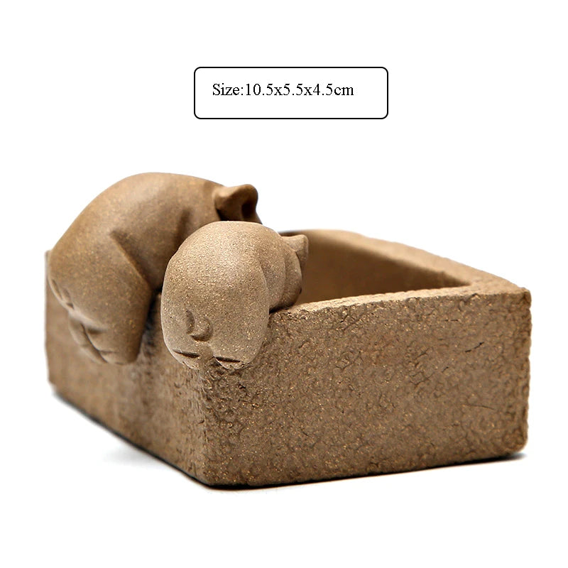 yuntasty yixing purple clay tea pets pig zisha tea accessories tea sets decorations