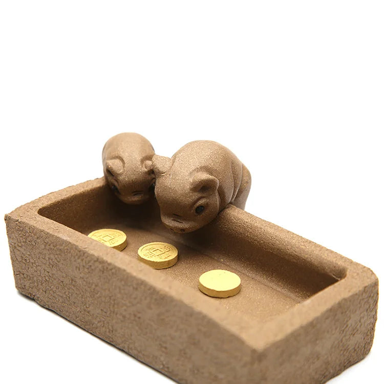 yuntasty yixing purple clay tea pets pig zisha tea accessories tea sets decorations