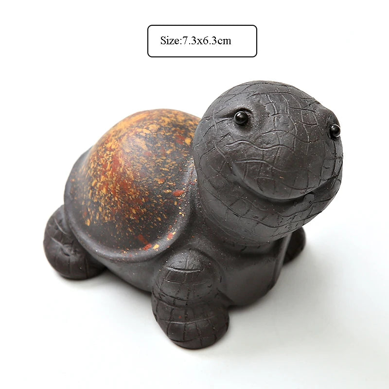 yuntasty yixing purple clay tea pets tortoise cute zisha teapets tea accessories