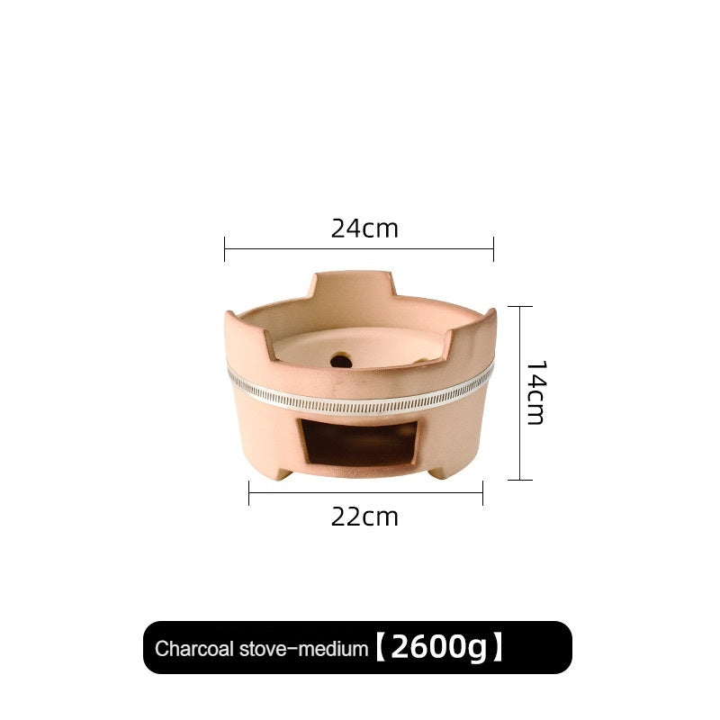 Hot Pot Household Claypot Rice Casserole, Stew Pot, Soup Burning Gas Stove Dedicated Small Size Old-Fashioned Pottery Clay Charcoal Stove