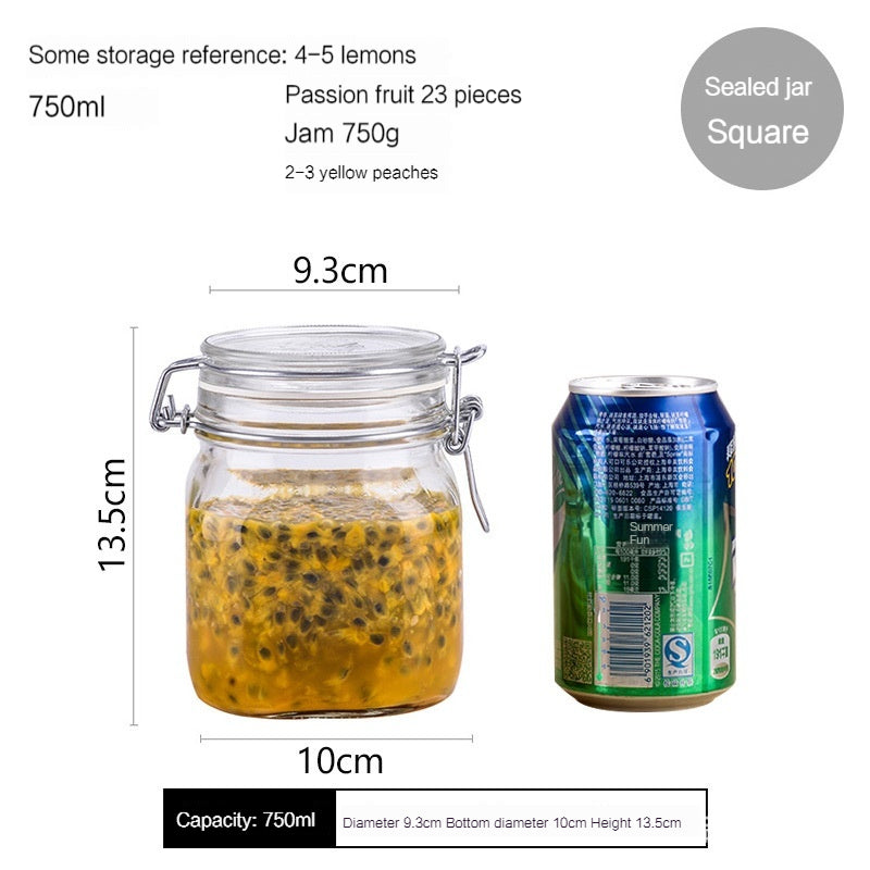 PO'MY Oli Glass Sealed Can, Wine Fermentation Jar, Green Waxberry Brewing Enzyme Fire Extinguisher Bottles, Pickled Vegetables Earthen Jar