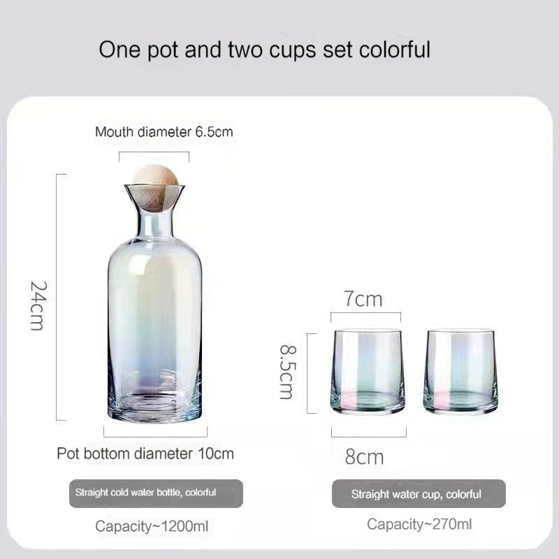 Nordic Creative Heat Resistant Glass Kettle Household Drinking Cup Set, Large Capacity Living Room Juice Cup Cool Water Pot Cold Kettle