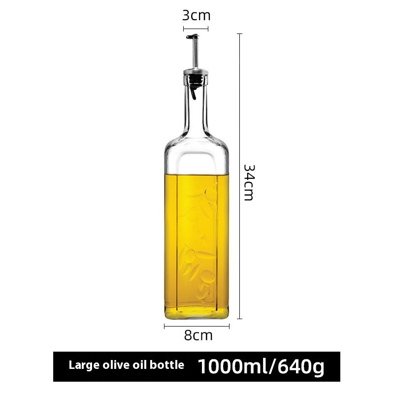 Creative Kitchen Spice Bottle, Household Glass Jar Soy Sauce and Vinegar Bottle, Fire Extinguisher Bottles Olive Oil Pot Leak-Proof Large Small Set