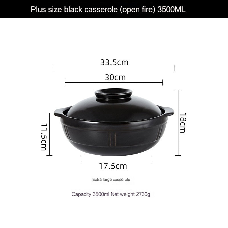 High Temperature Resistant Rice Stone Pot for Household Gas Stove, Bibimbap Pot, Soup Chinese Casseroles