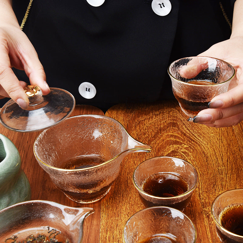Japanese Heat-Resistant Glass Tea Set, Household Kung Fu Tea Cup Tureen, Office Tea Making Device Tea Ceremony