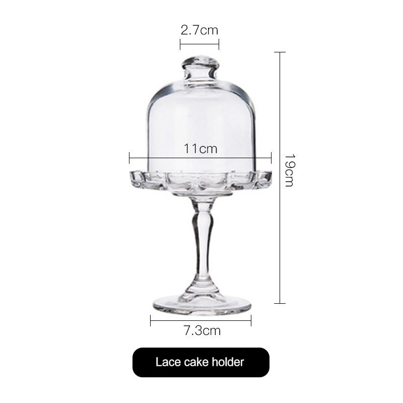 European Transparent Glass Dim Sum Plate