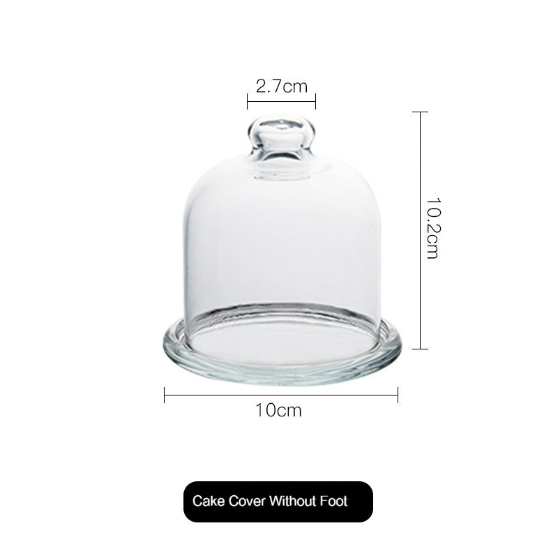 European Transparent Glass Dim Sum Plate