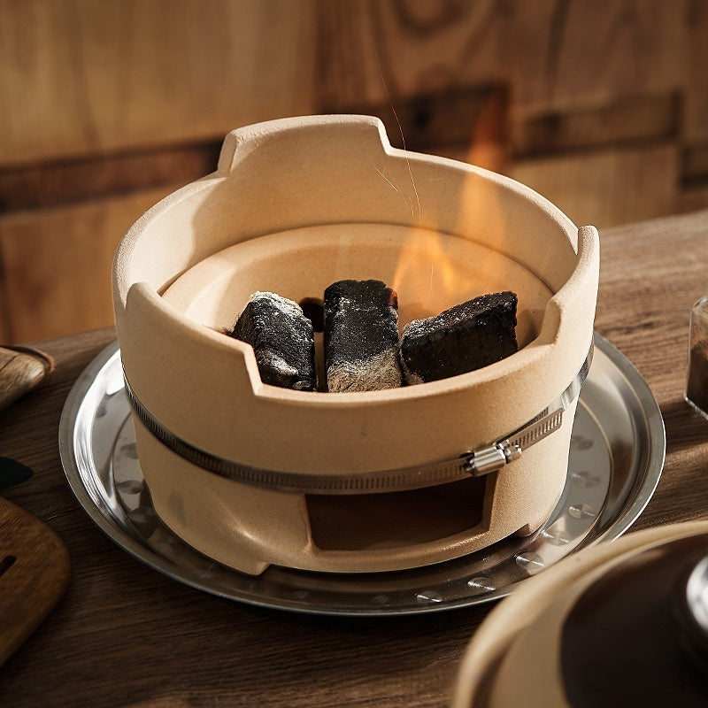 Hot Pot Household Claypot Rice Casserole, Stew Pot, Soup Burning Gas Stove Dedicated Small Size Old-Fashioned Pottery Clay Charcoal Stove