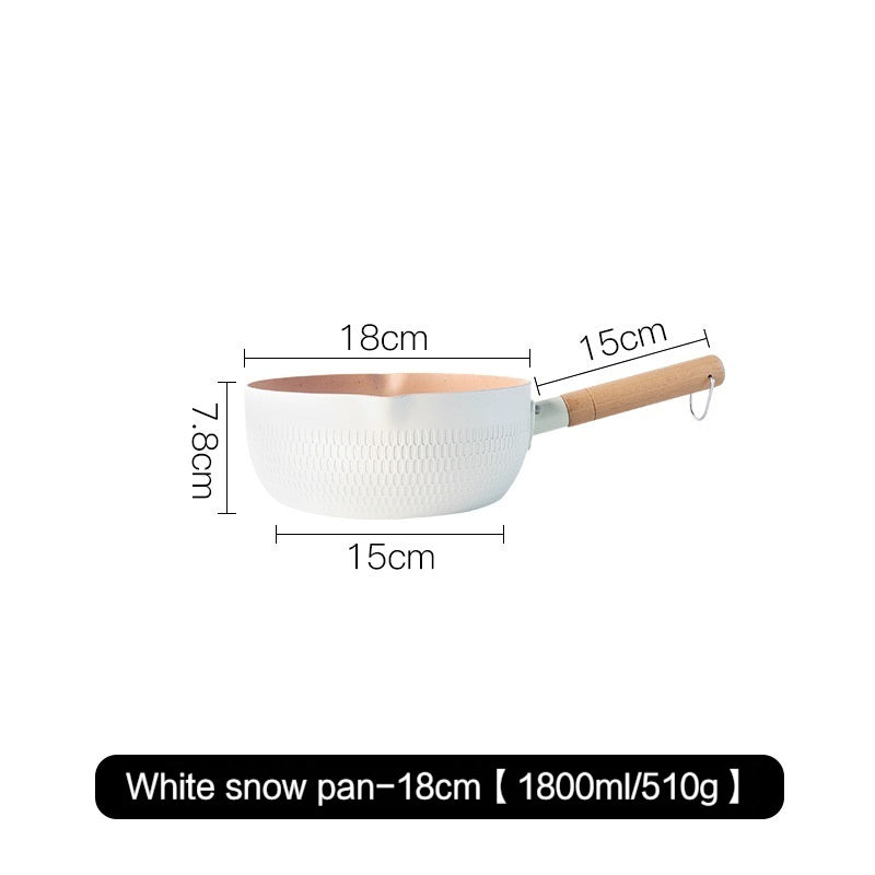 Japanese Yukihira Pan, Non-Stick Small Soup Pot, Household Induction Cooker Gas Stove Cooking Noodles Instant Noodle Pot