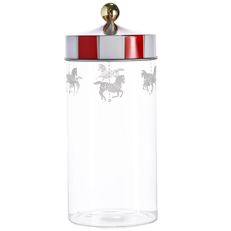 Nordic Carousel Creative Glass Sealed Can