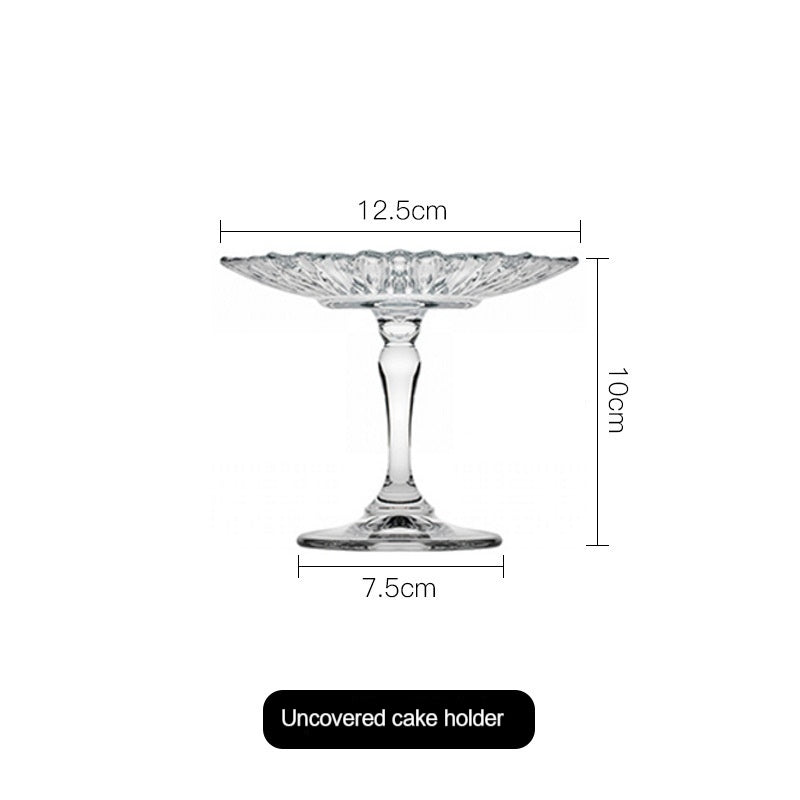 European Transparent Glass Dim Sum Plate