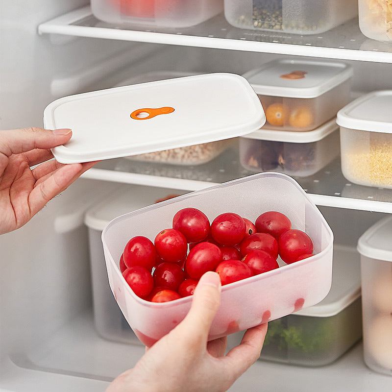 Kitchen Refrigerator Storage Box Drawer Fruit Egg Organize Storage Special Plastic Sealed Crisper, Food Grade