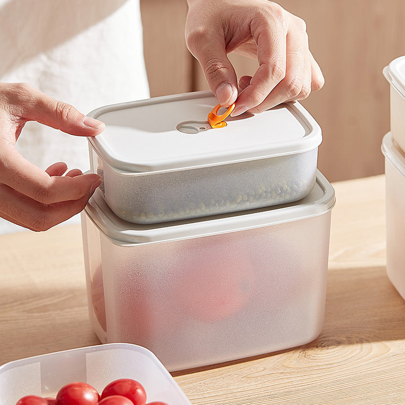 Kitchen Refrigerator Storage Box Drawer Fruit Egg Organize Storage Special Plastic Sealed Crisper, Food Grade