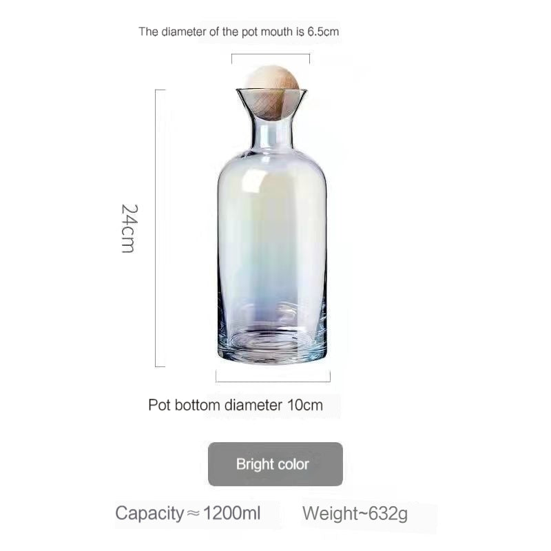 Nordic Creative Heat Resistant Glass Kettle Household Drinking Cup Set, Large Capacity Living Room Juice Cup Cool Water Pot Cold Kettle