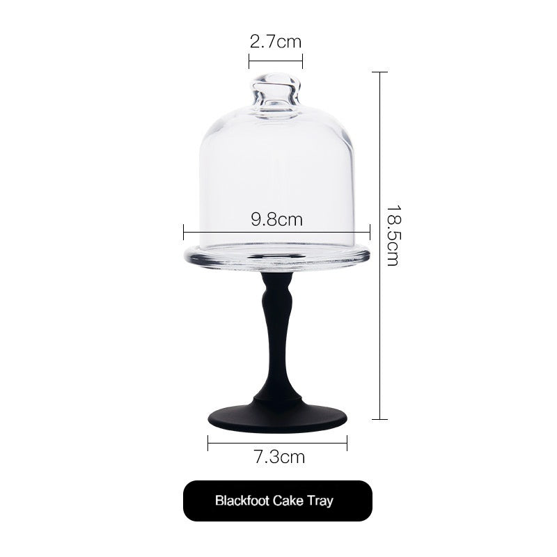 European Transparent Glass Dim Sum Plate