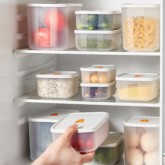 Kitchen Refrigerator Storage Box Drawer Fruit Egg Organize Storage Special Plastic Sealed Crisper, Food Grade