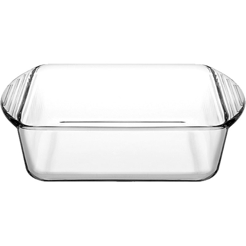 Household Fruit Salad Dish, Tempered Glass High Temperature Resistant Cheese Baked Rice Baking Tray, Large Microwave Oven Baking Tray